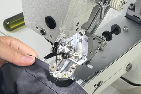 Automatic button attaching machines for custom shirt production