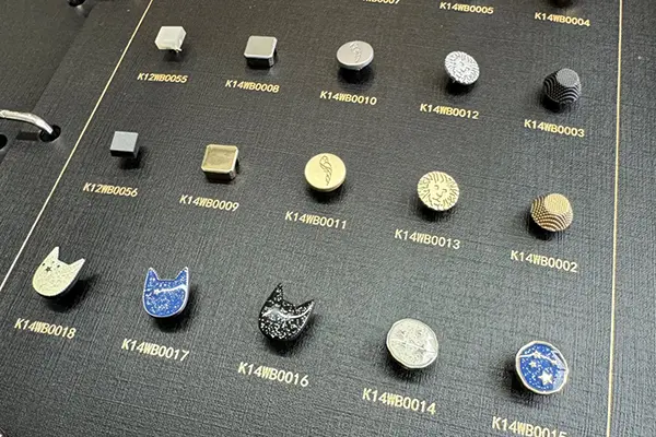 Custom buttons and trim details for premium business shirts