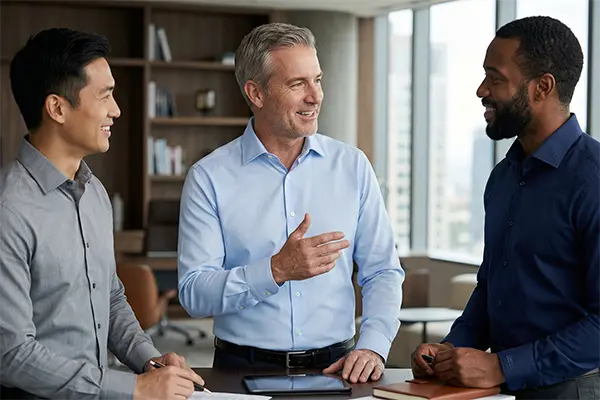 Premium custom business shirts for executive teams