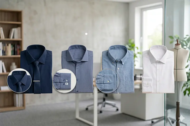 Custom Corporate Shirts fabric choices for office wear and uniforms