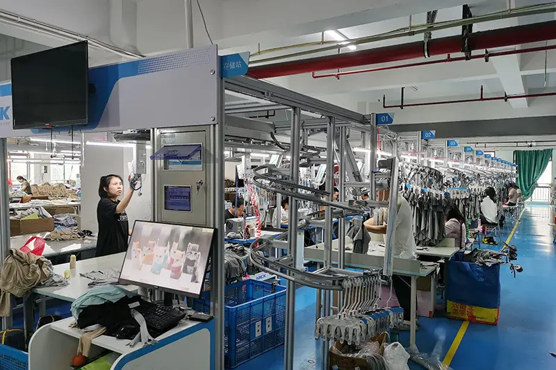 Hawaiian shirt factory workshop for bulk custom orders