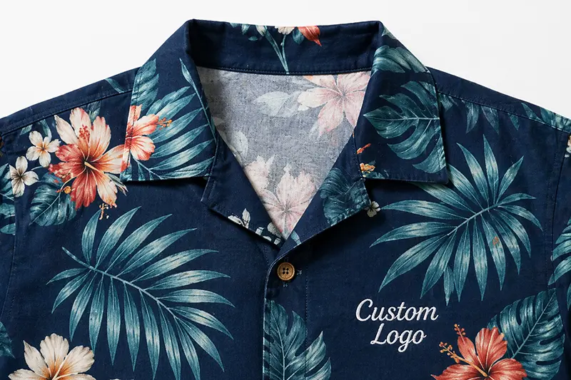 Collar options for custom Hawaiian shirts
