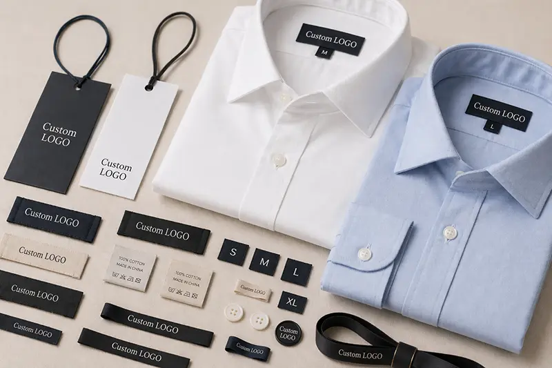 Private label trim customization for linen shirts
