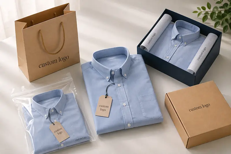 Packaging options for custom shirts