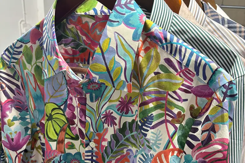 Screen printing on custom printed shirts