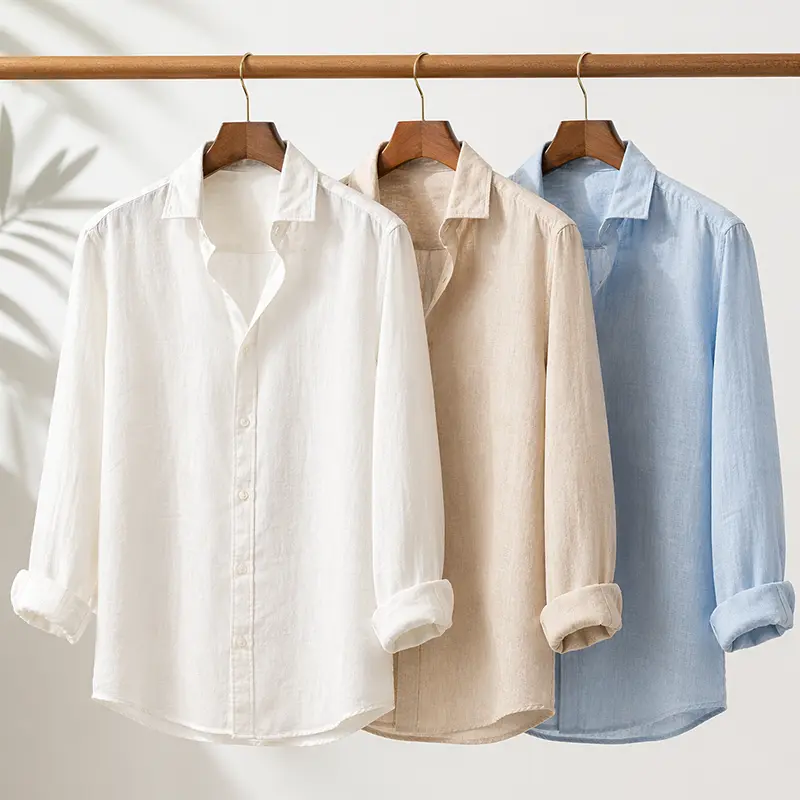 custom linen shirts for resort and warm weather collections