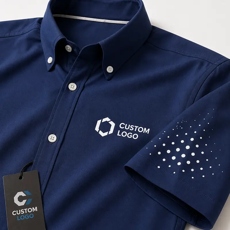 promotional shirt print and packing detail