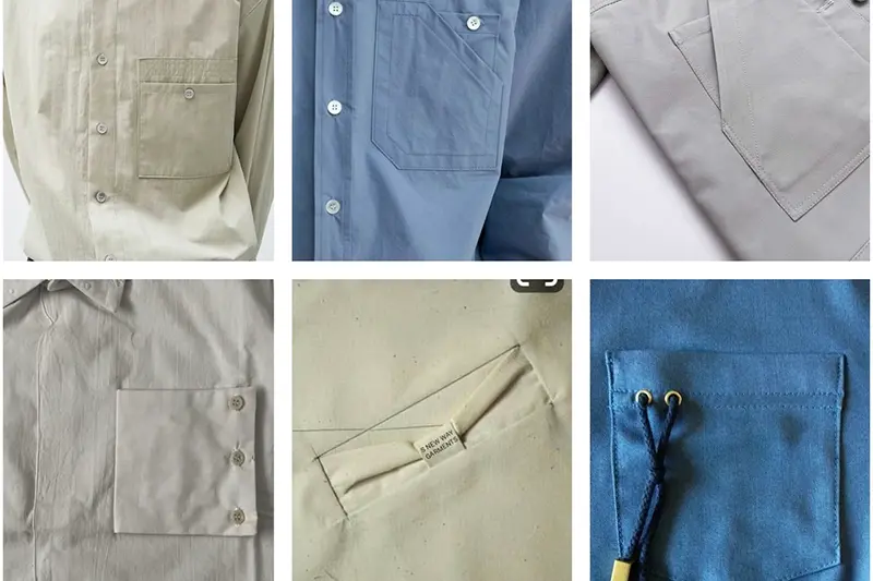 Pocket options for custom promotional shirts