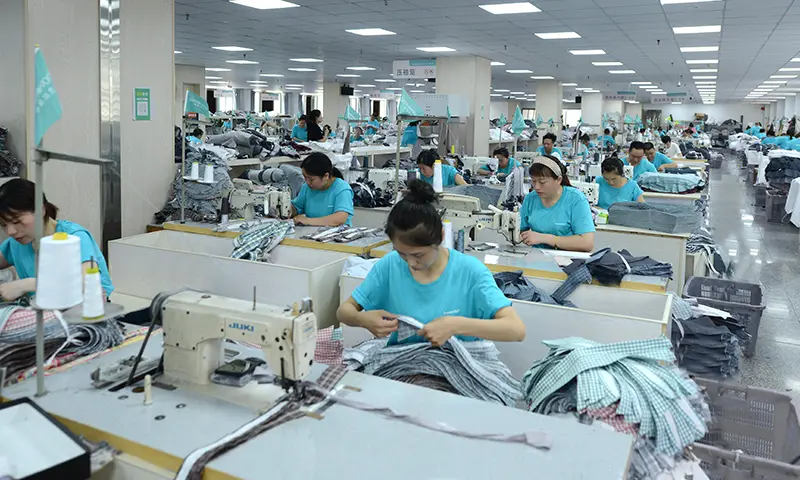 Custom shirt factory workshop
