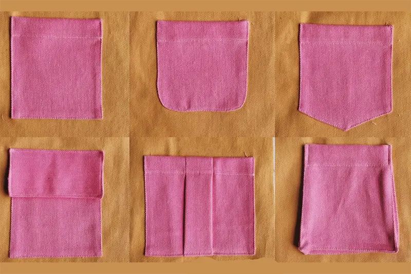 School uniform shirt pocket options