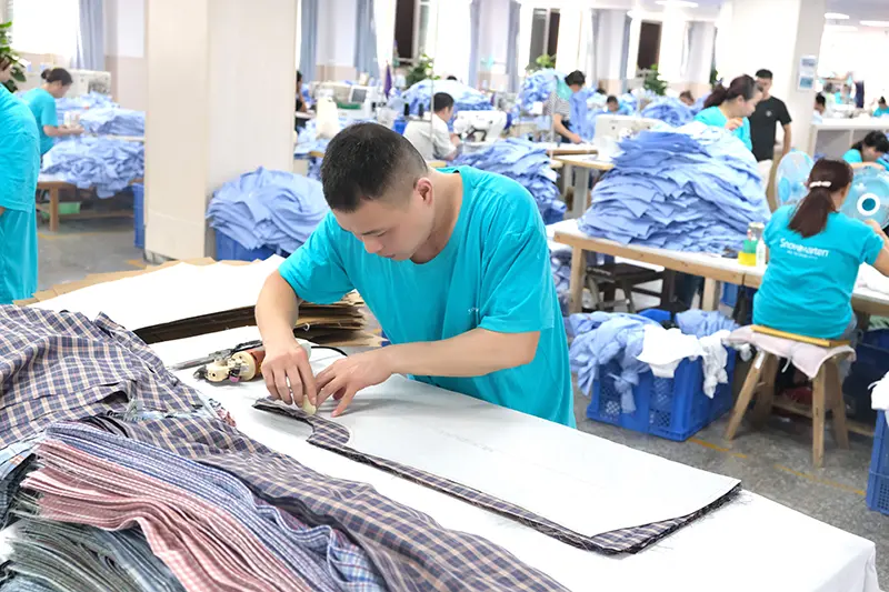 Factory support for bulk uniform shirt orders