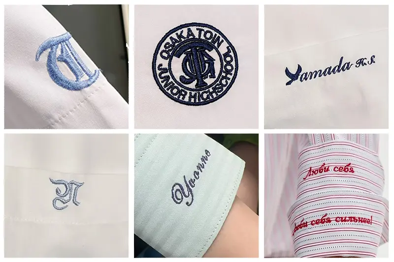 Custom uniform shirts logo and branding options