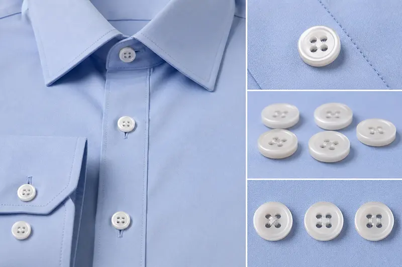 Four hole buttons for custom shirts