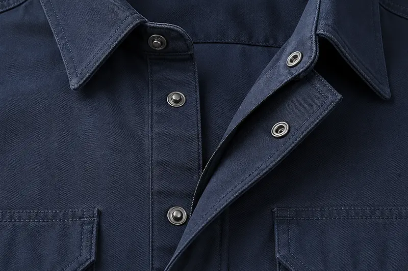 Hidden snap buttons for custom shirts