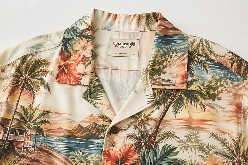 Camp collar for custom shirts