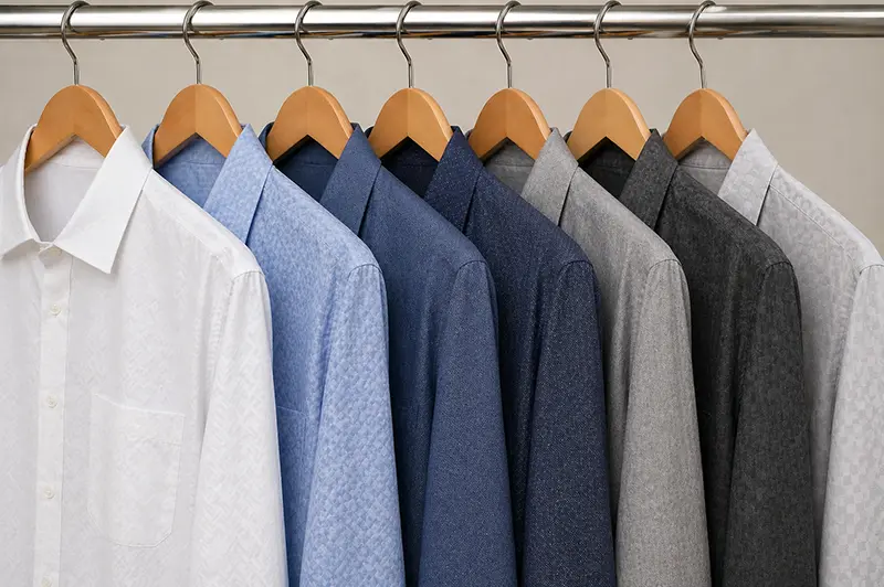 Jacquard fabric patterns for custom shirts