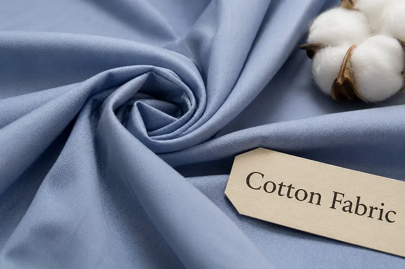 Cotton fabric swatches for custom shirt production