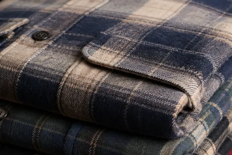 Flannel fabric for custom fall and winter shirts