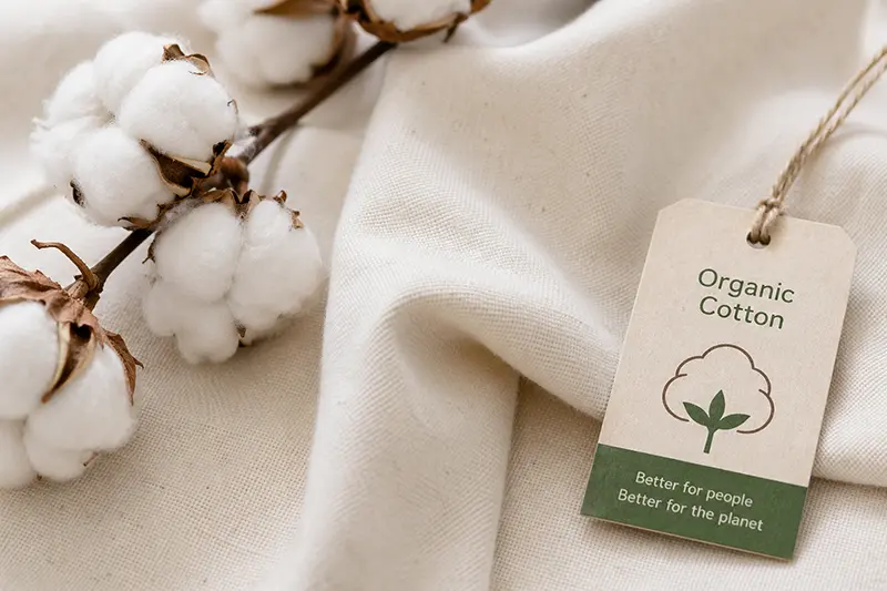 Organic cotton fabric for eco focused custom shirts