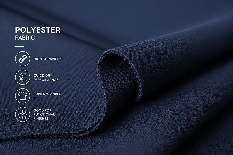 Polyester fabric for custom work and travel shirts