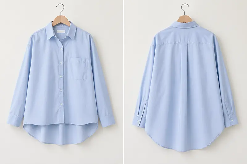High low hem for custom shirts