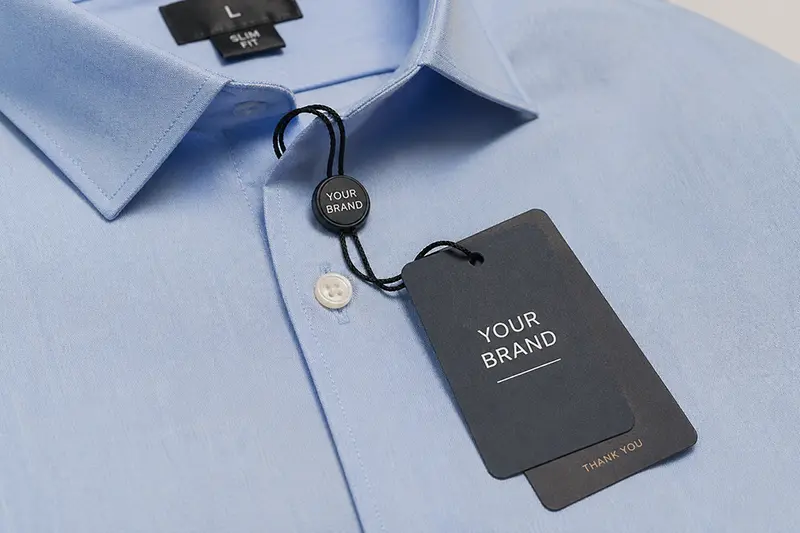 Hang tag string seal for custom shirts