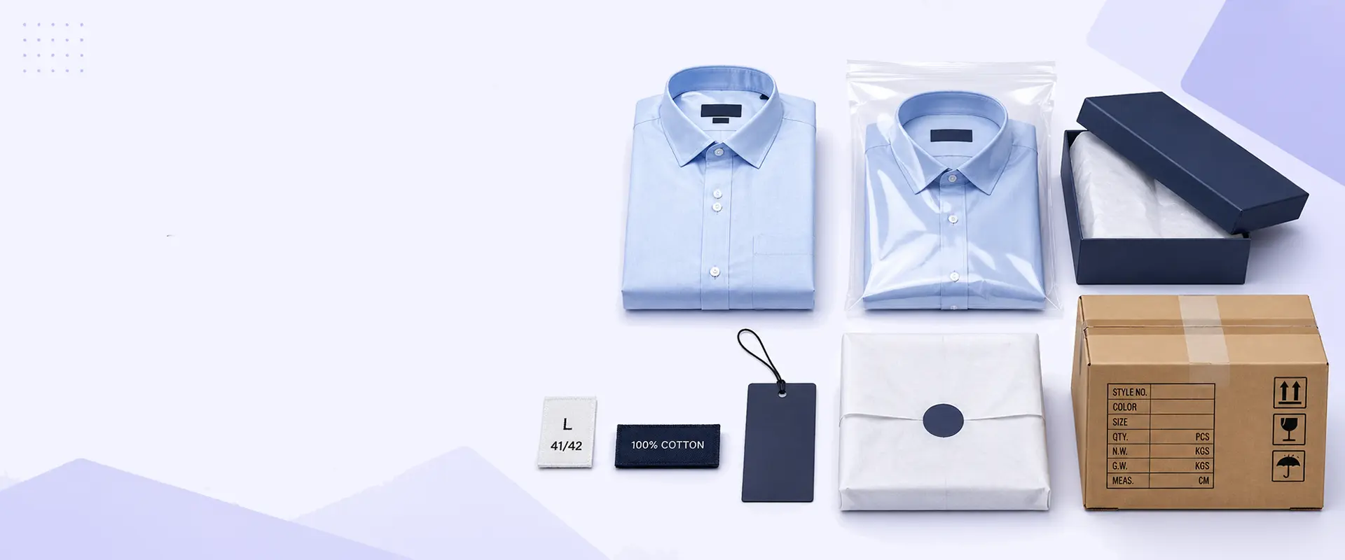 Custom shirt packaging options for brands and uniform orders