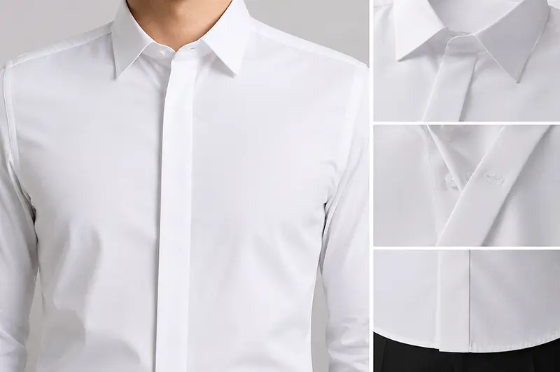 Hidden placket for custom shirts