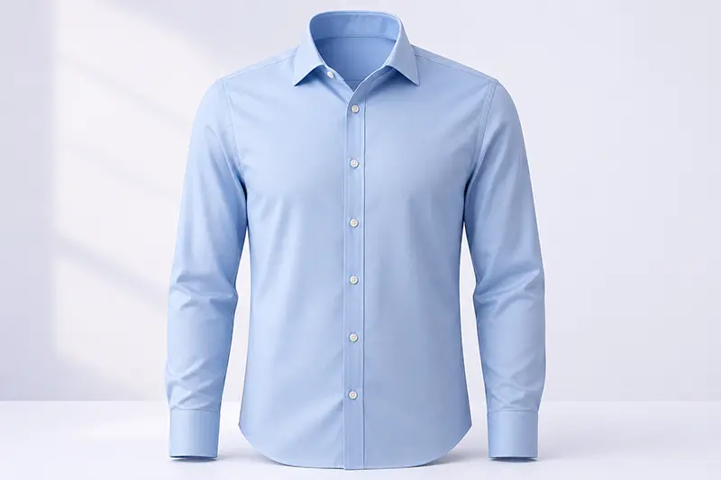 No pocket design for custom dress shirts