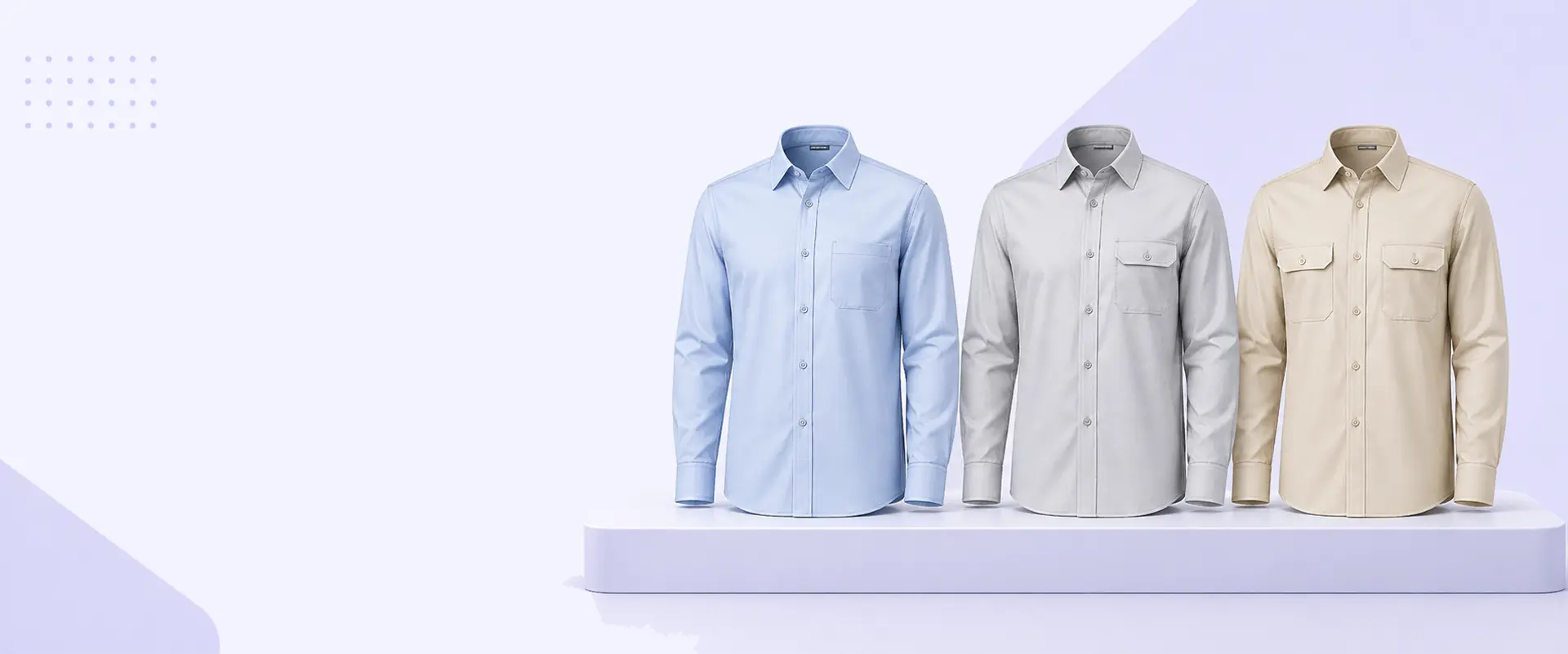 Custom shirt pocket options for uniforms and branded shirts