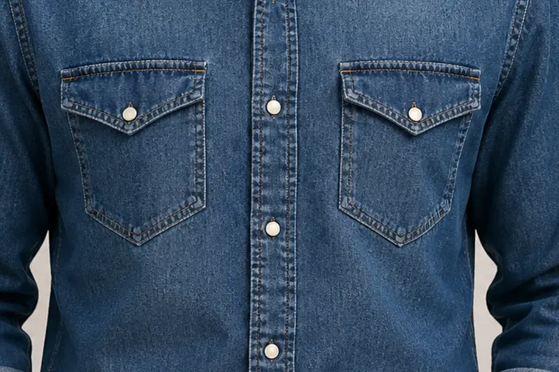 Pointed pocket for custom shirts