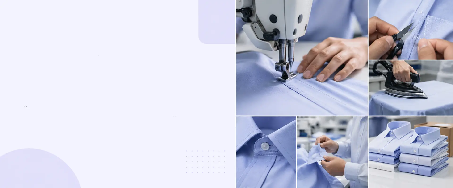 Custom shirt sewing and finishing options for bulk shirt orders
