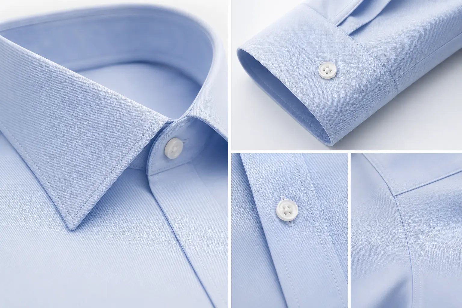 Single needle stitching for custom shirts