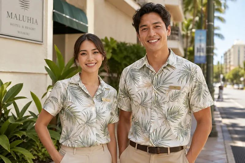 Short sleeve custom shirt for uniforms and printed shirts