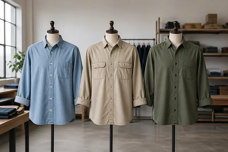Relaxed fit custom shirts for casual and workwear orders