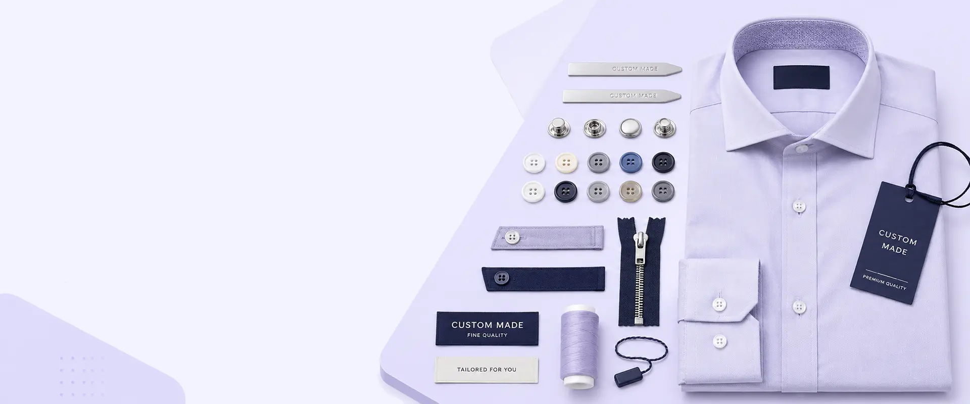 Custom shirt trims and accessories for bulk shirt orders