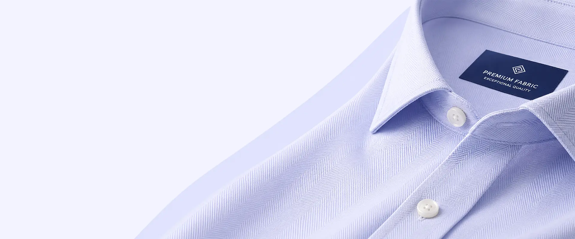 Cotton herringbone fabric for custom shirts