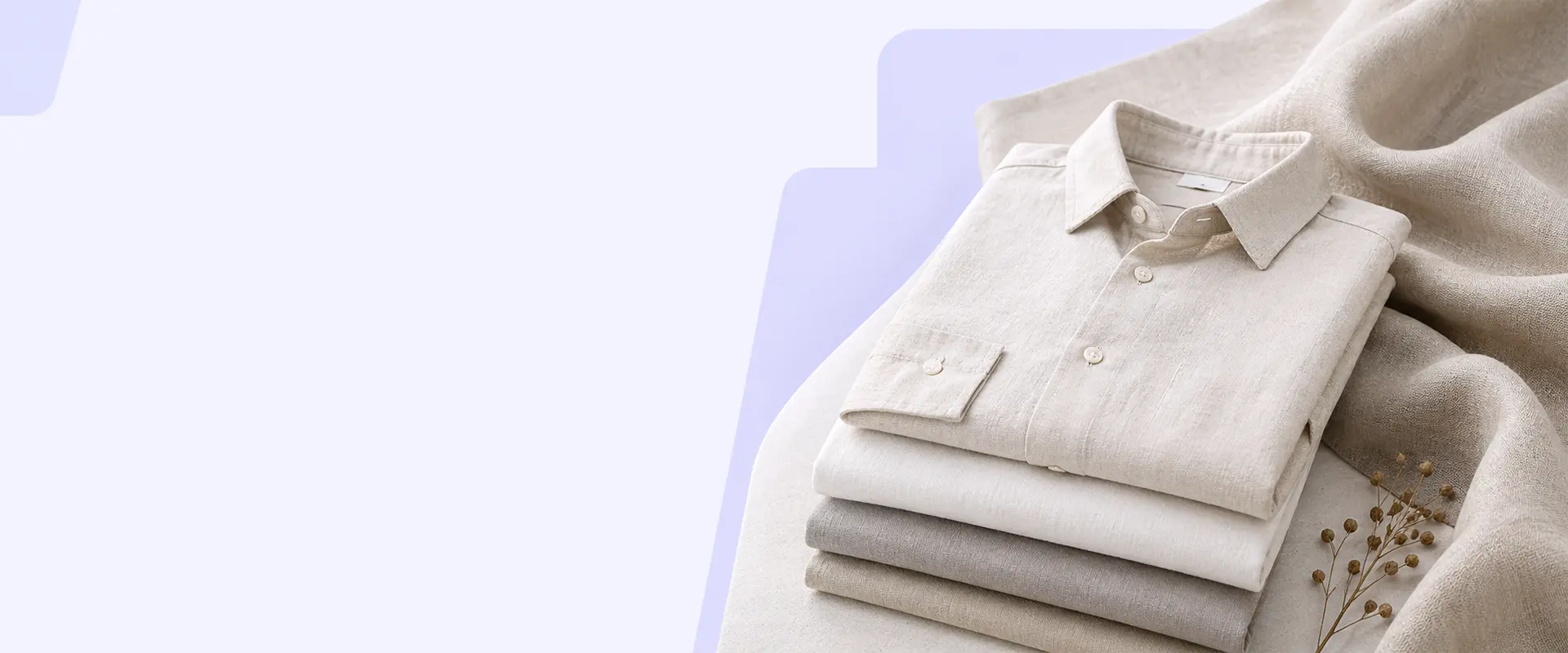 Linen fabric for custom shirts