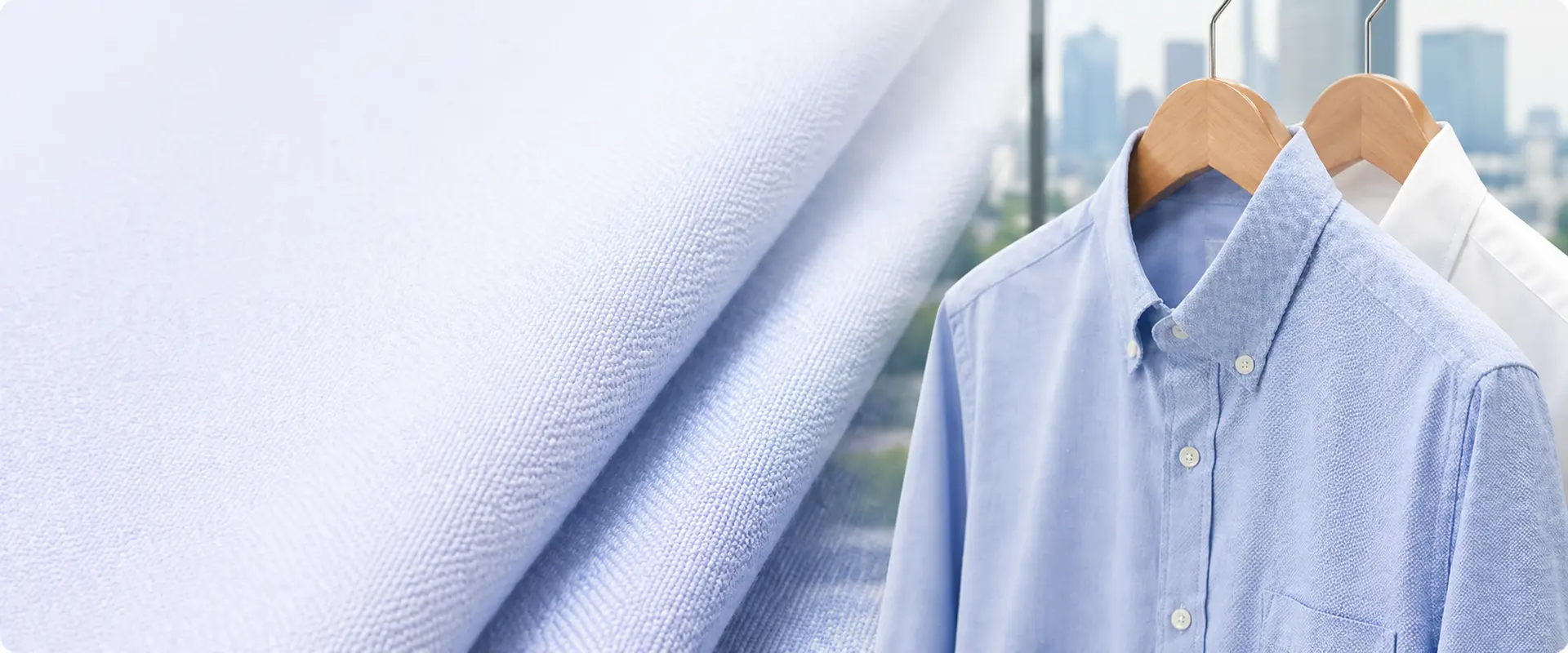 Cotton oxford fabric for custom shirts