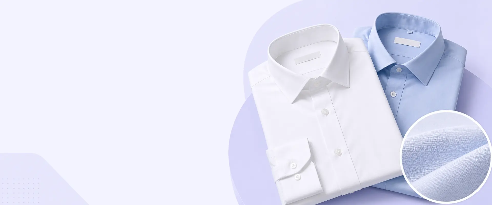 Cotton poplin fabric for custom business shirts and uniform production