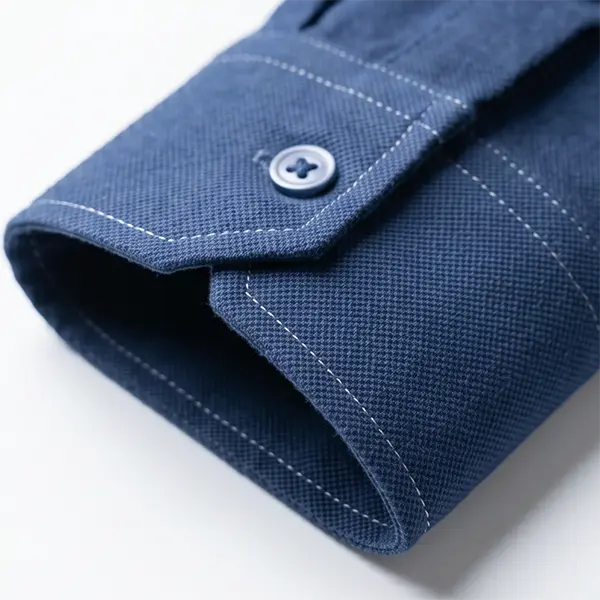 custom executive shirt fabric detail