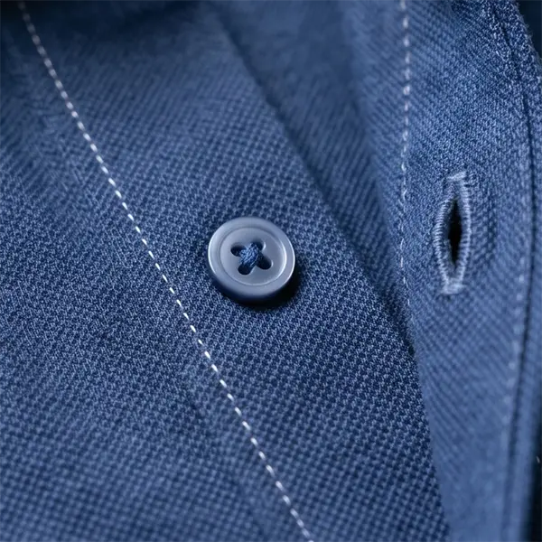 executive shirt logo embroidery detail