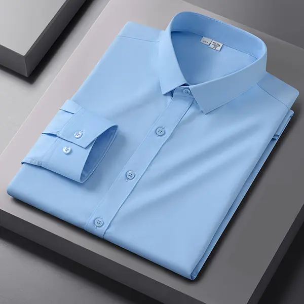 custom logo detail on corporate uniform shirt